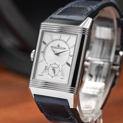 Jaeger-LeCoultre Reverso Tribute Duoface Small Seconds — Stainless Steel | Blue Sunray Dial | Ref. Q3988481 | 2026