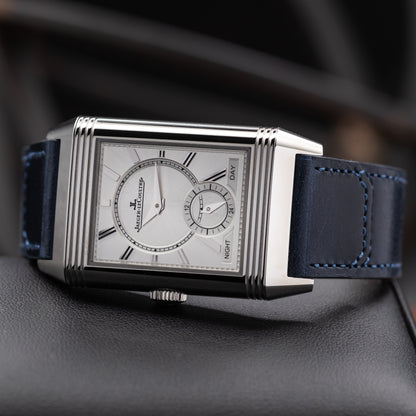 Jaeger-LeCoultre Reverso Tribute Duoface Small Seconds — Stainless Steel | Blue Sunray Dial | Ref. Q3988481 | 2026
