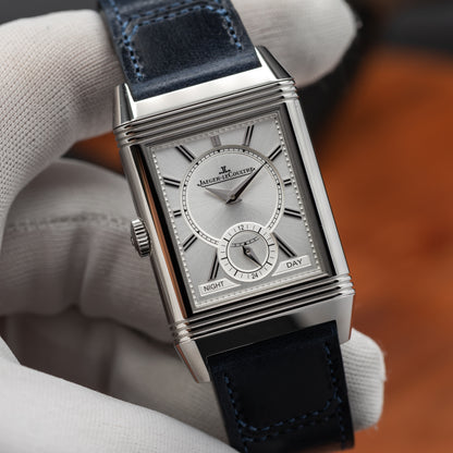 Jaeger-LeCoultre Reverso Tribute Duoface Small Seconds — Stainless Steel | Blue Sunray Dial | Ref. Q3988481 | 2026