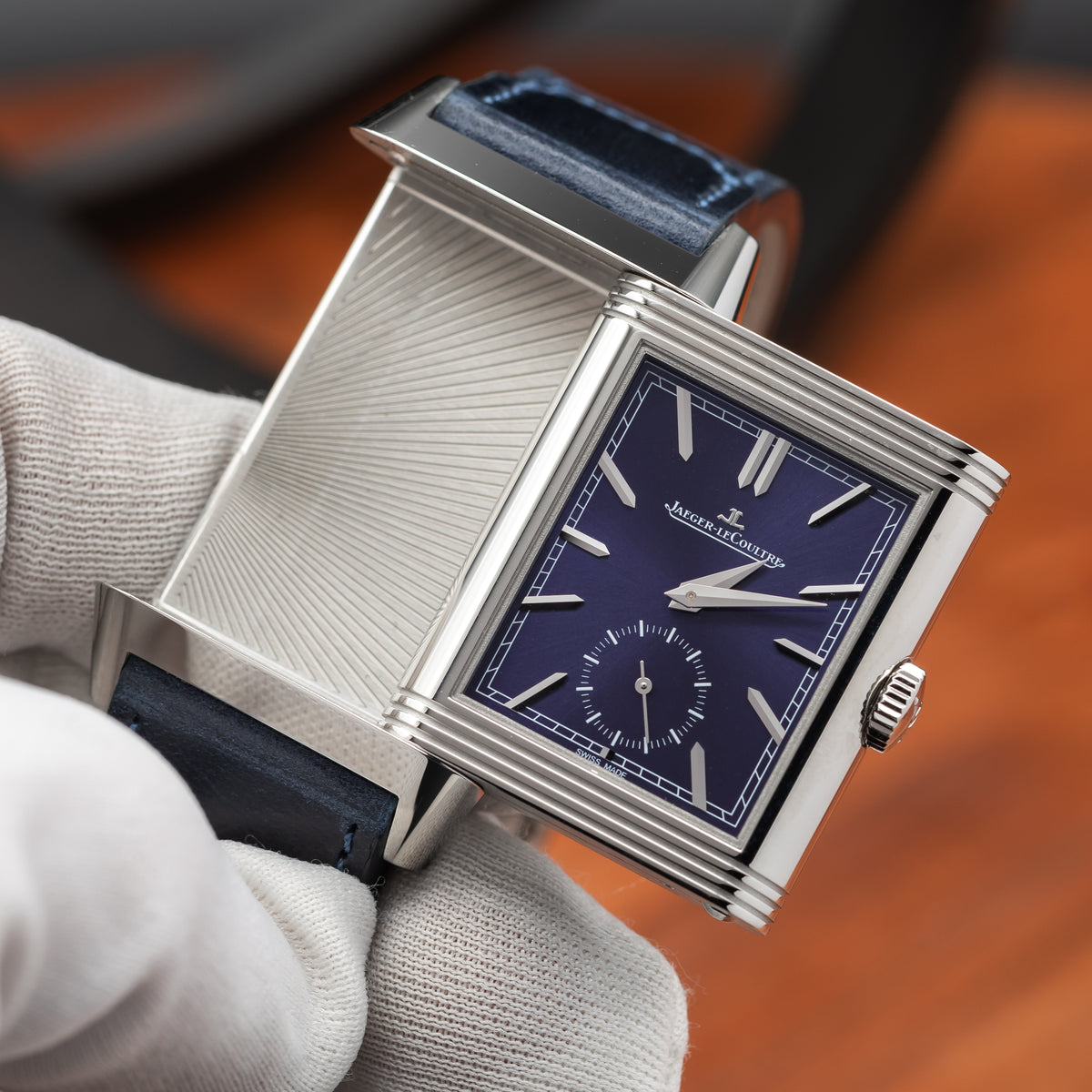 Jaeger-LeCoultre Reverso Tribute Duoface Small Seconds — Stainless Steel | Blue Sunray Dial | Ref. Q3988481 | 2026