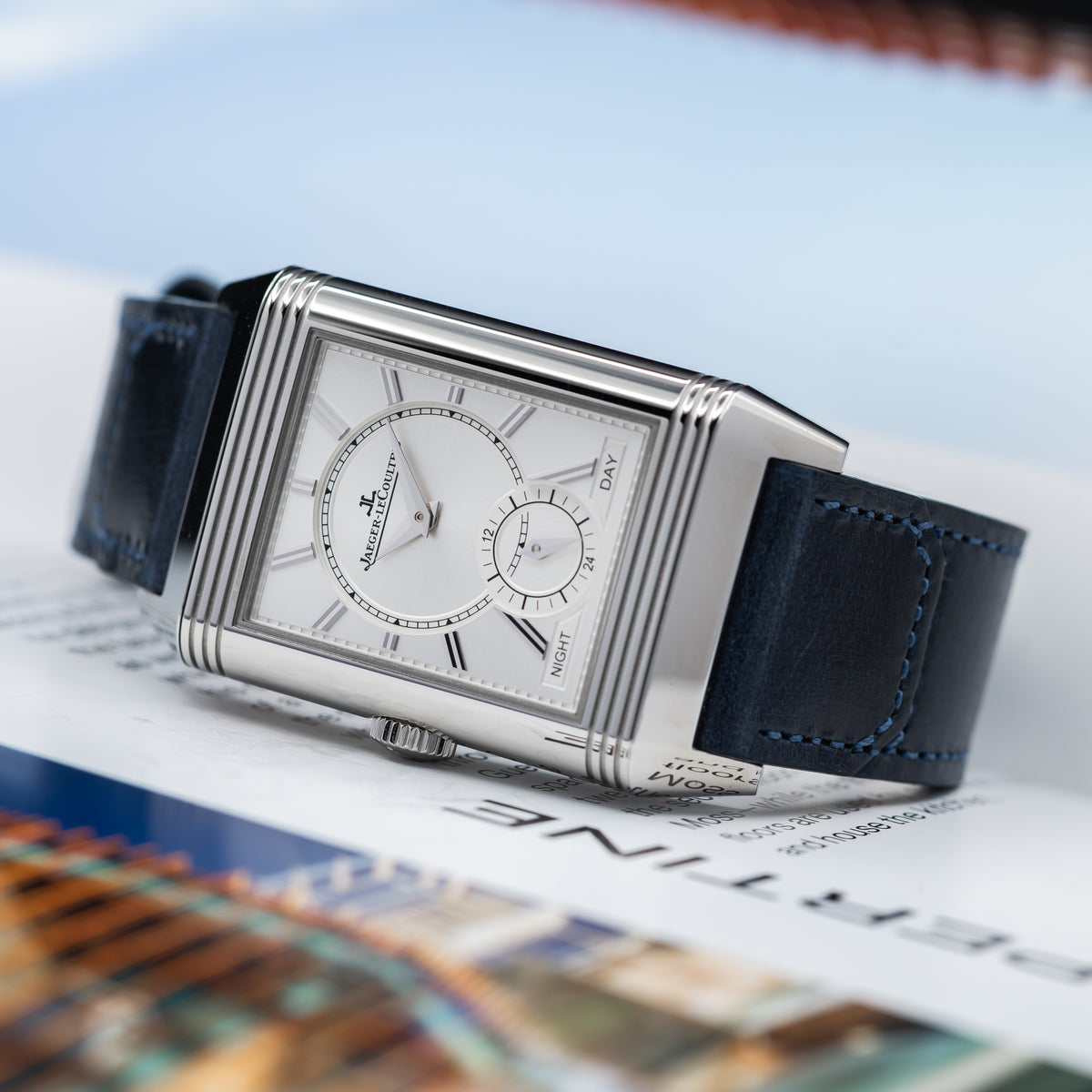 Jaeger-LeCoultre Reverso Tribute Duoface Small Seconds — Stainless Steel | Blue Sunray Dial | Ref. Q3988481 | 2026