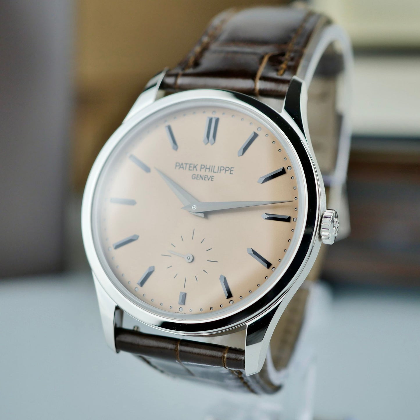 Patek Philippe Calatrava 6196P-001 – Platinum | Rose-Gilt Opaline Dial | 38 mm | Brand New 2025 | Full Set