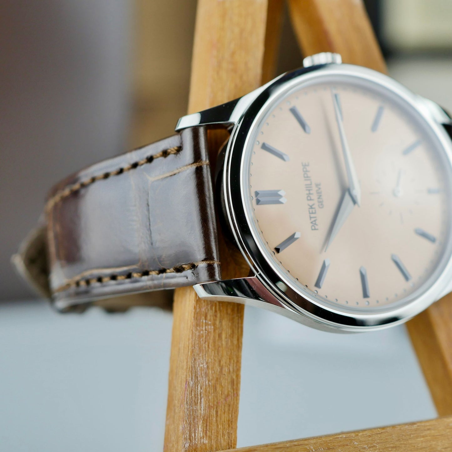 Patek Philippe Calatrava 6196P-001 – Platinum | Rose-Gilt Opaline Dial | 38 mm | Brand New 2025 | Full Set