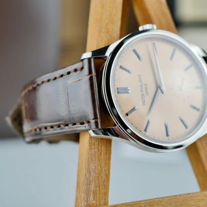 Patek Philippe Calatrava 6196P-001 – Platinum | Rose-Gilt Opaline Dial | 38 mm | Brand New 2025 | Full Set