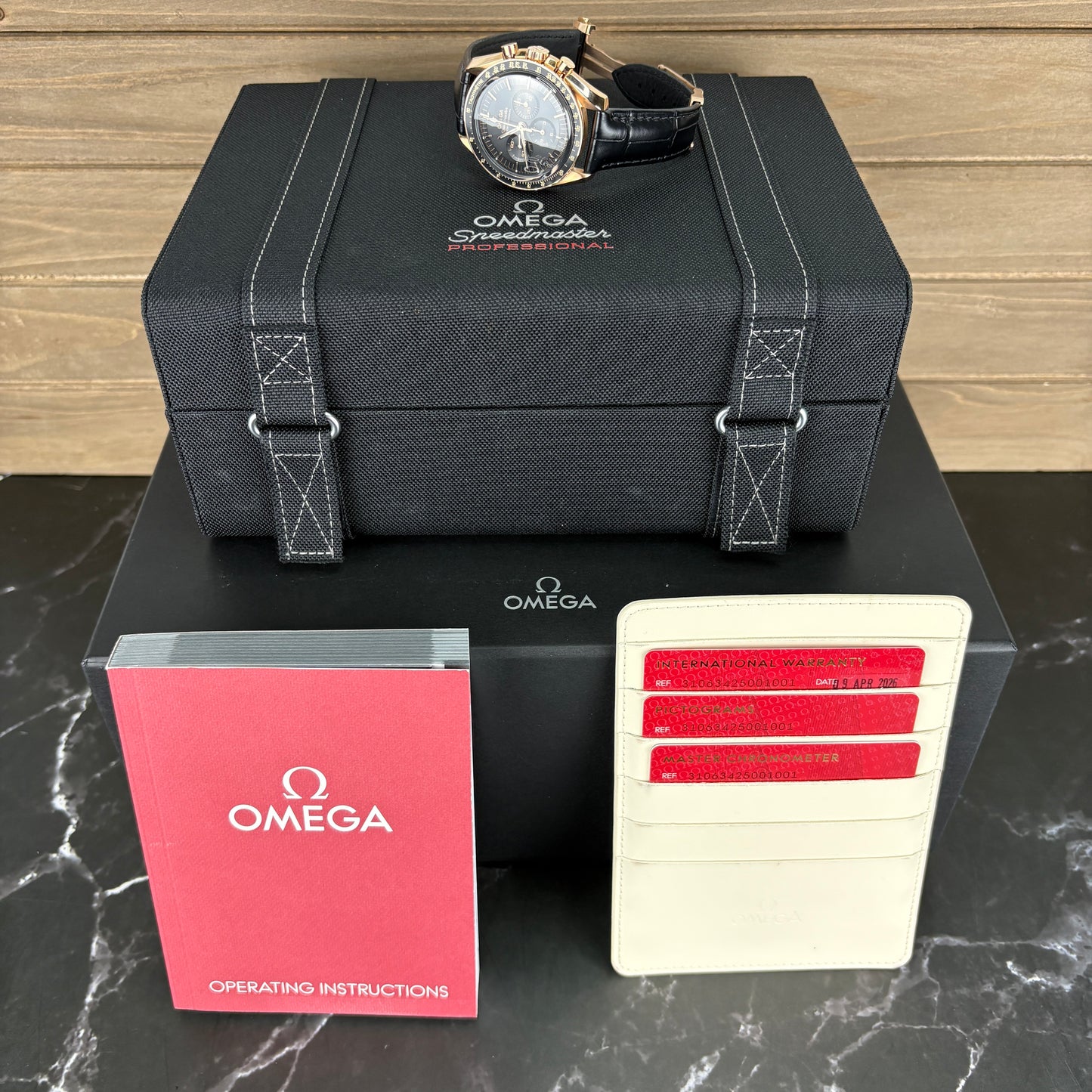 Omega Speedmaster Moonwatch Professional 310.63.42.50.01.001  18K Sedna Gold | 04/2026 | Brand New | Full Set