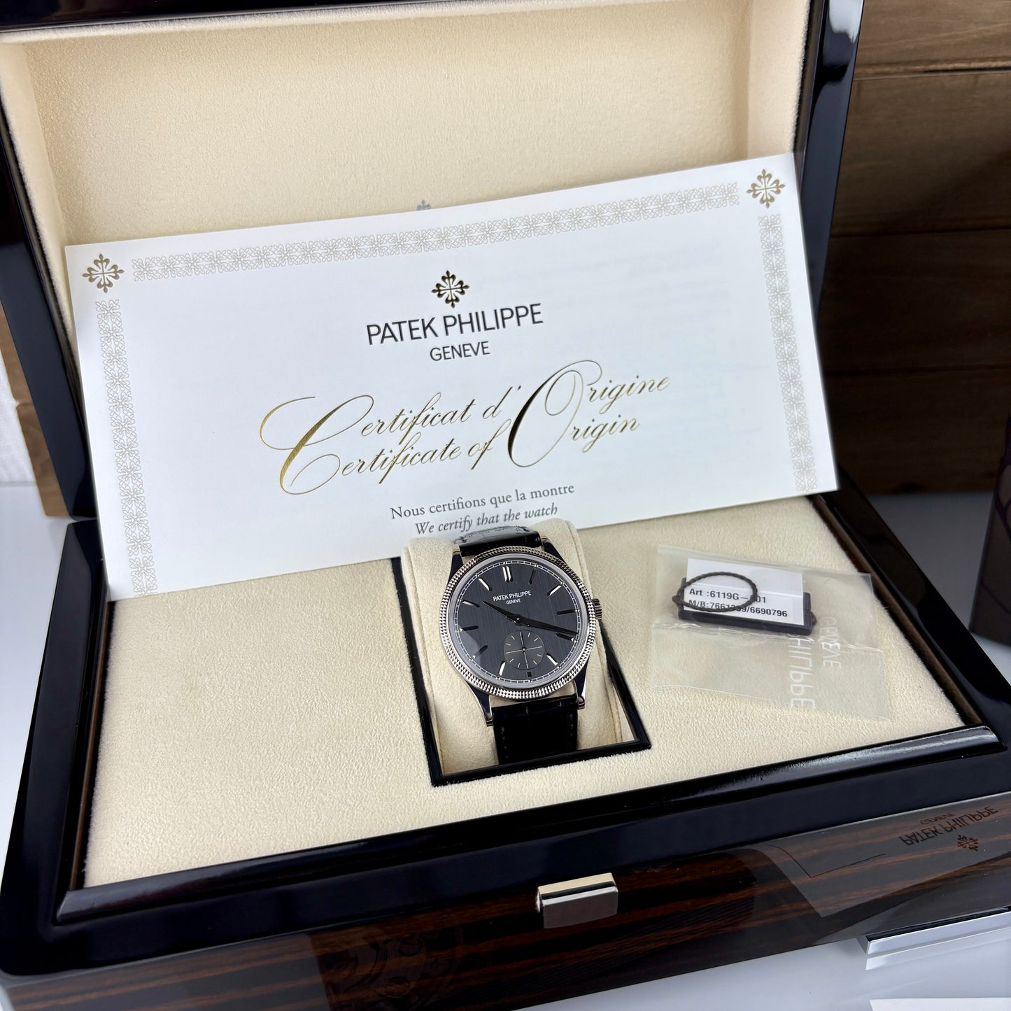 Patek Philippe Calatrava 6119G-001 – White Gold | 2025 Full Set | Brand New