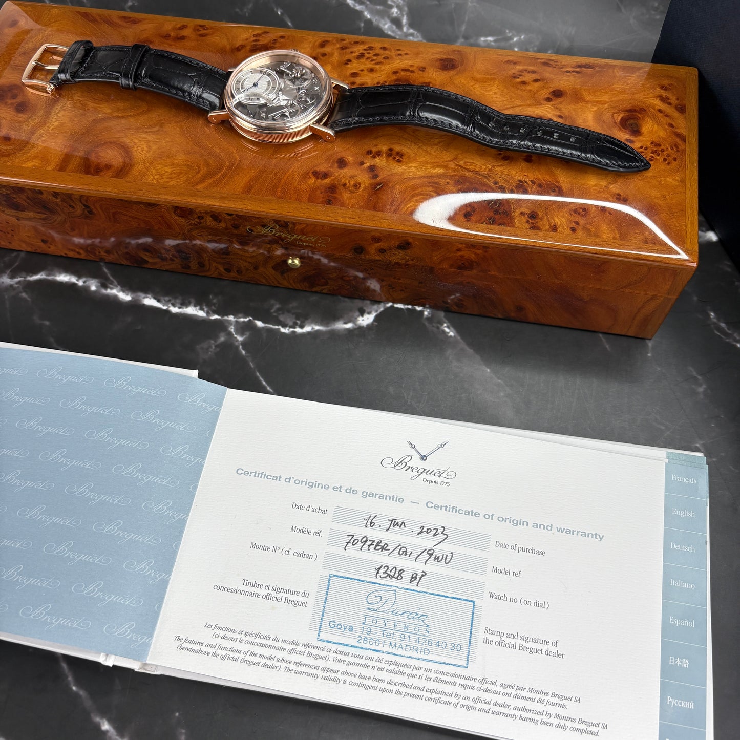 Breguet Tradition 7097BR/G1/9WU – 18K Rose Gold | Retrograde Seconds | 2023 | Mint Condition | Full Set