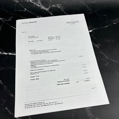 Patek Philippe 5100J “10 Days” – 18K Yellow Gold | 2000 | Fresh Patek Service | Sealed | Extract | Box