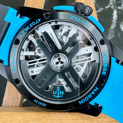 Ulysse Nardin Diver X Skeleton Azure 3723-170-2B/3A – Titanium | 44mm | 2023 | Brand New | Full Set