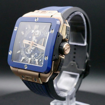 Hublot Square Bang Unico King Gold Blue