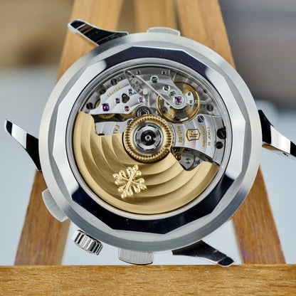 Patek Philippe 5935A-001 — World Time Flyback Chronograph | Steel & Salmon Dial