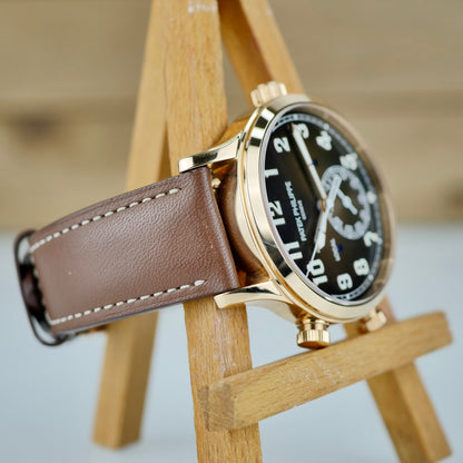 Patek Philippe Calatrava Pilot Travel Time 5524R-001 – 18K Rose Gold | Brown Sunburst Dial | 2022 | Excellent Condition | Full Set