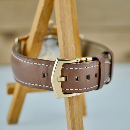 Patek Philippe Calatrava Pilot Travel Time 5524R-001 – 18K Rose Gold | Brown Sunburst Dial | 2022 | Excellent Condition | Full Set