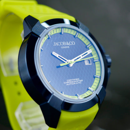 Jacob & Co. Epic X Sport EX130.13.AA.AA.ABRUA – Blue PVD | 41 mm | Automatic | Like-New | Full Set