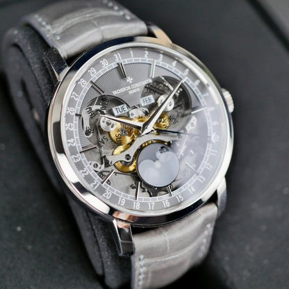 Vacheron Constantin Traditionnelle Complete Calendar Openface 4020T/000G-B655 – 18K White Gold | 2022 | Mint | Full Set