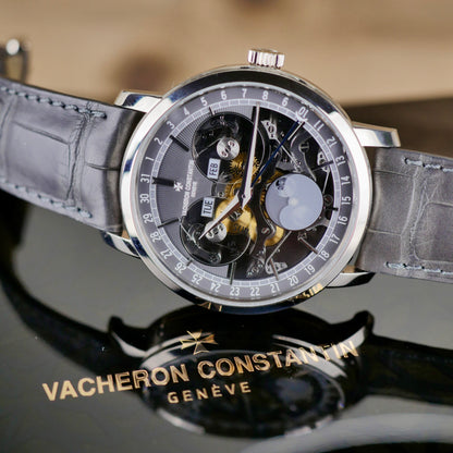Vacheron Constantin Traditionnelle Complete Calendar Openface 4020T/000G-B655 – 18K White Gold | 2022 | Mint | Full Set