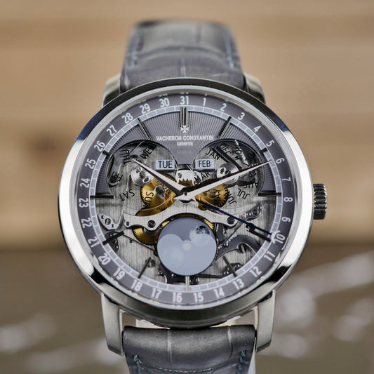 Vacheron Constantin Traditionnelle Complete Calendar Openface 4020T/000G-B655 – 18K White Gold | 2022 | Mint | Full Set