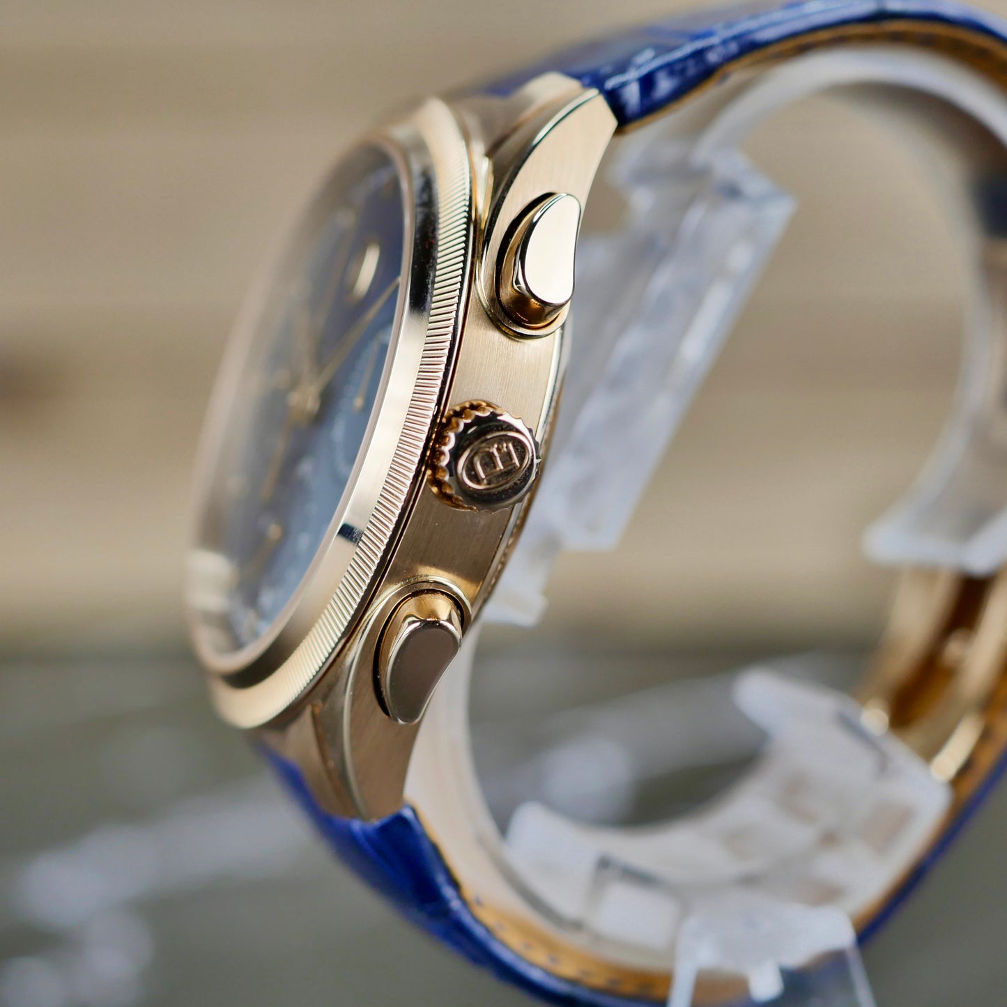 Parmigiani Fleurier Tonda PF Chronograph – 18K Rose Gold | Milano Blue | 42mm | 2023 | Mint Pre-Owned | Full Set
