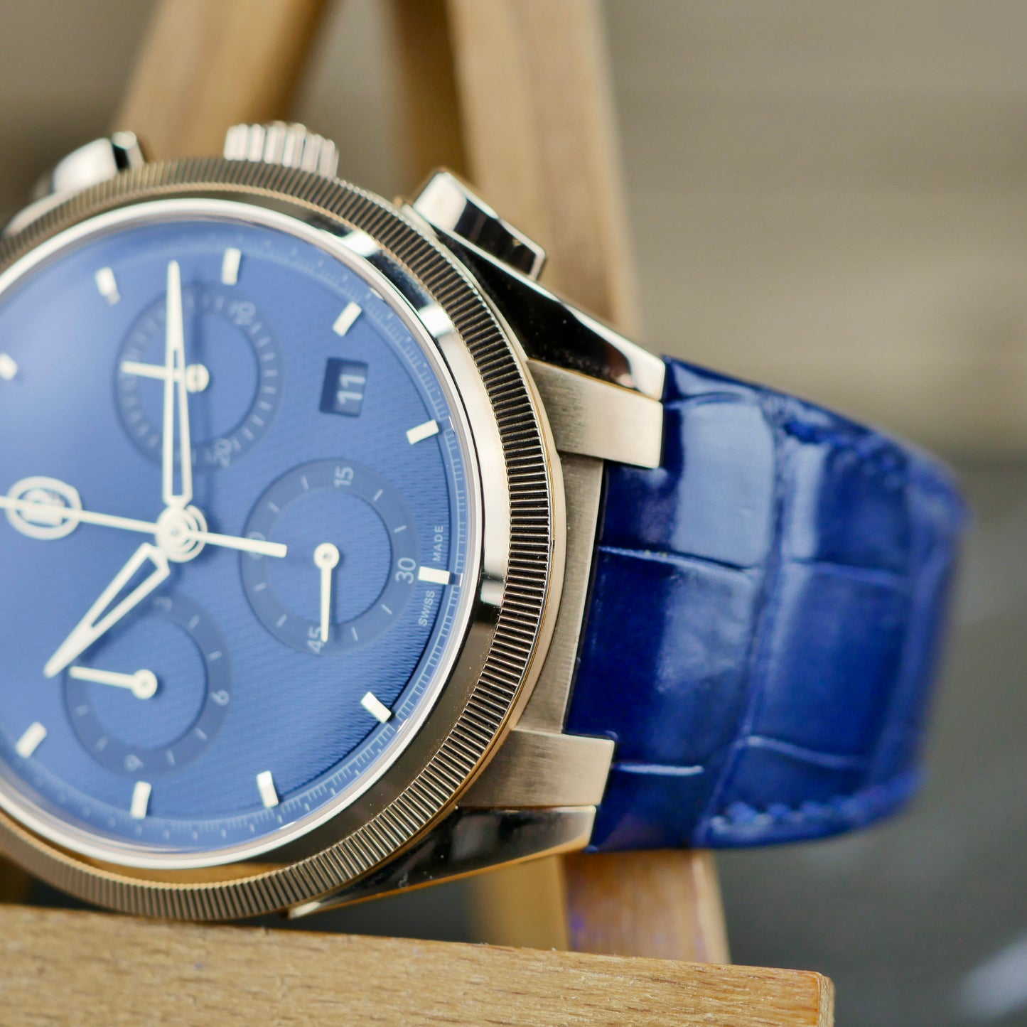 Parmigiani Fleurier Tonda PF Chronograph – 18K Rose Gold | Milano Blue | 42mm | 2023 | Mint Pre-Owned | Full Set