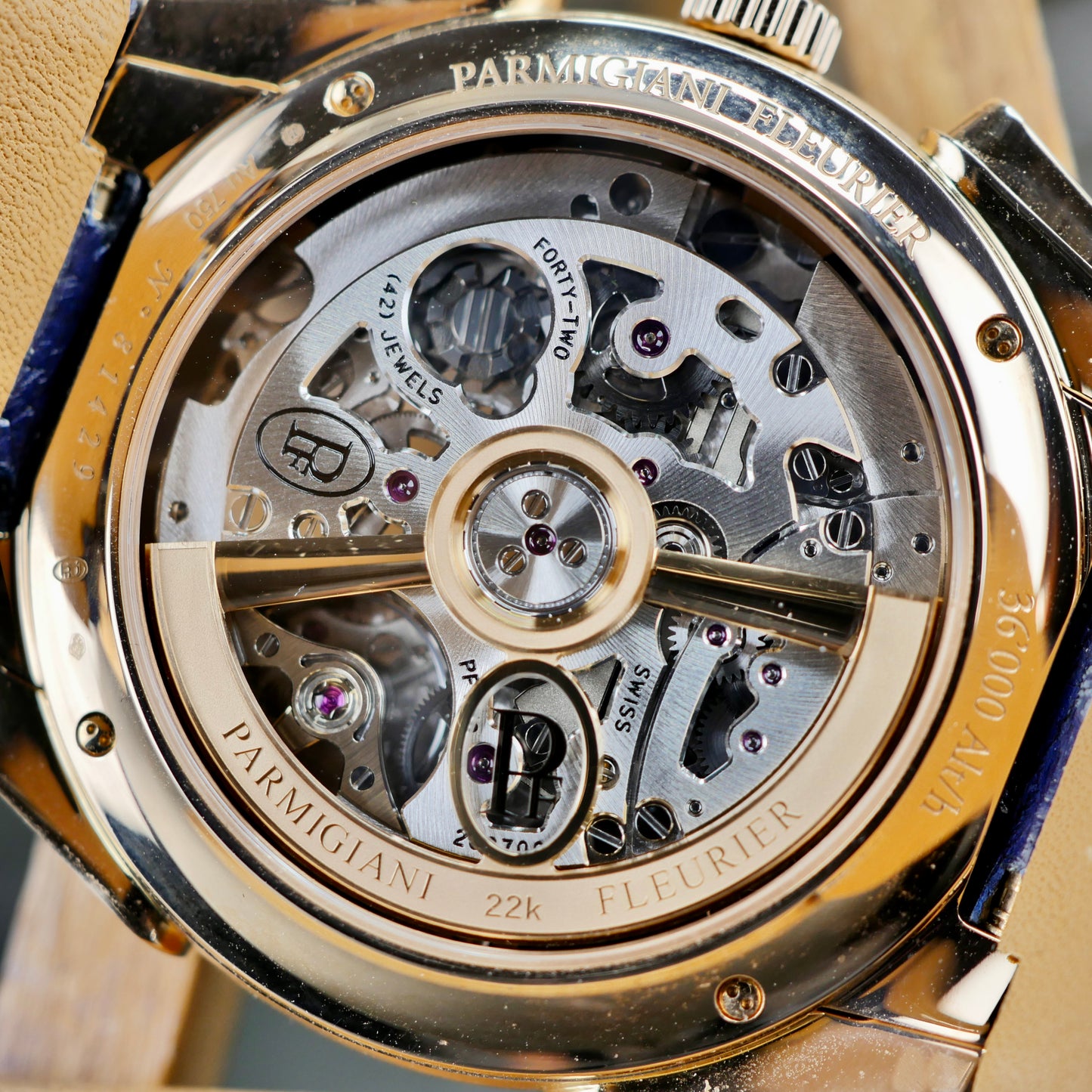 Parmigiani Fleurier Tonda PF Chronograph – 18K Rose Gold | Milano Blue | 42mm | 2023 | Mint Pre-Owned | Full Set