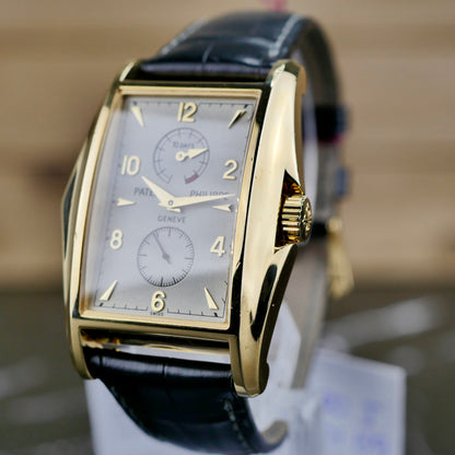 Patek Philippe 5100J “10 Days” – 18K Yellow Gold | 2000 | Fresh Patek Service | Sealed | Extract | Box