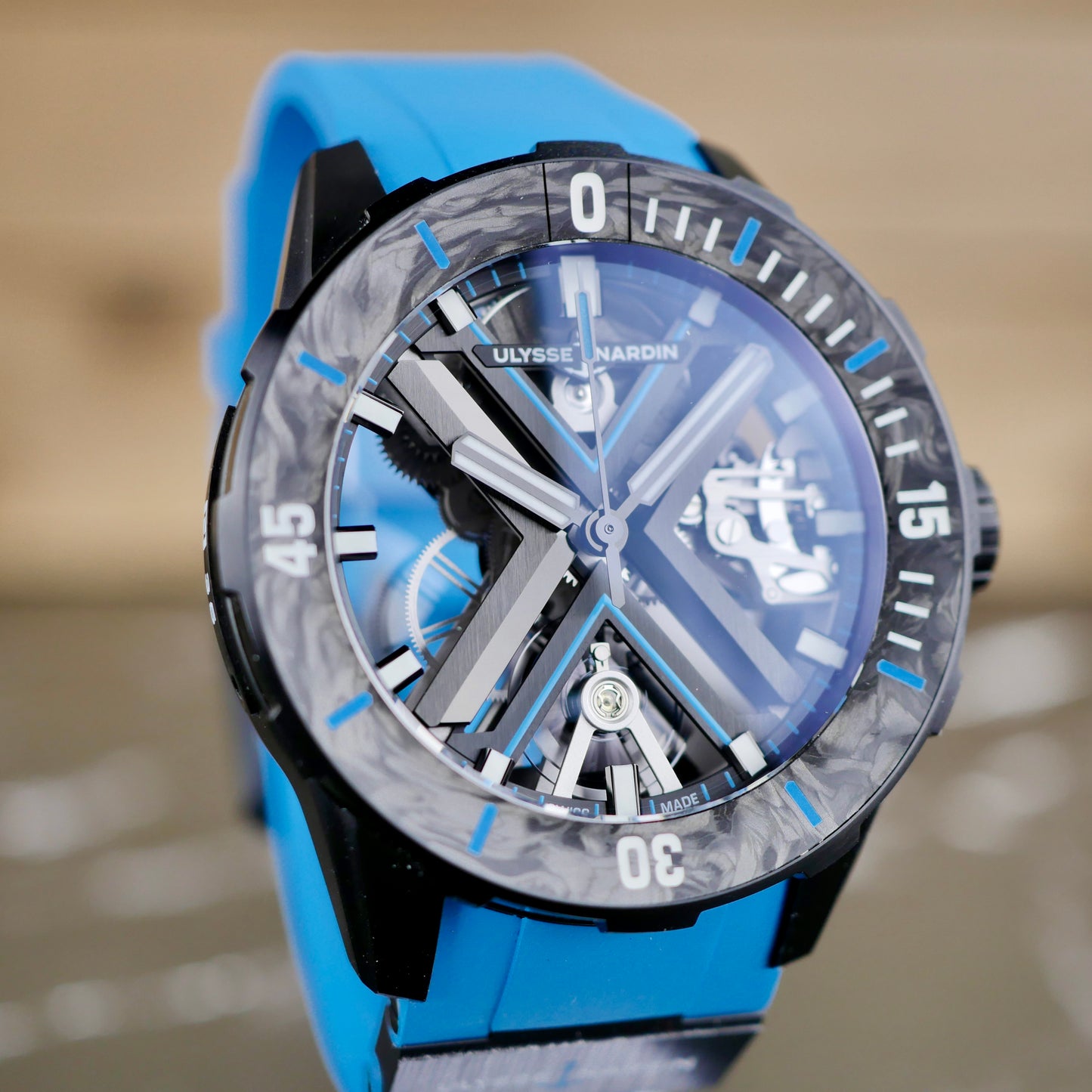 Ulysse Nardin Diver X Skeleton Azure 3723-170-2B/3A – Titanium | 44mm | 2023 | Brand New | Full Set