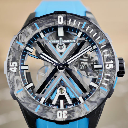 Ulysse Nardin Diver X Skeleton Azure 3723-170-2B/3A – Titanium | 44mm | 2023 | Brand New | Full Set