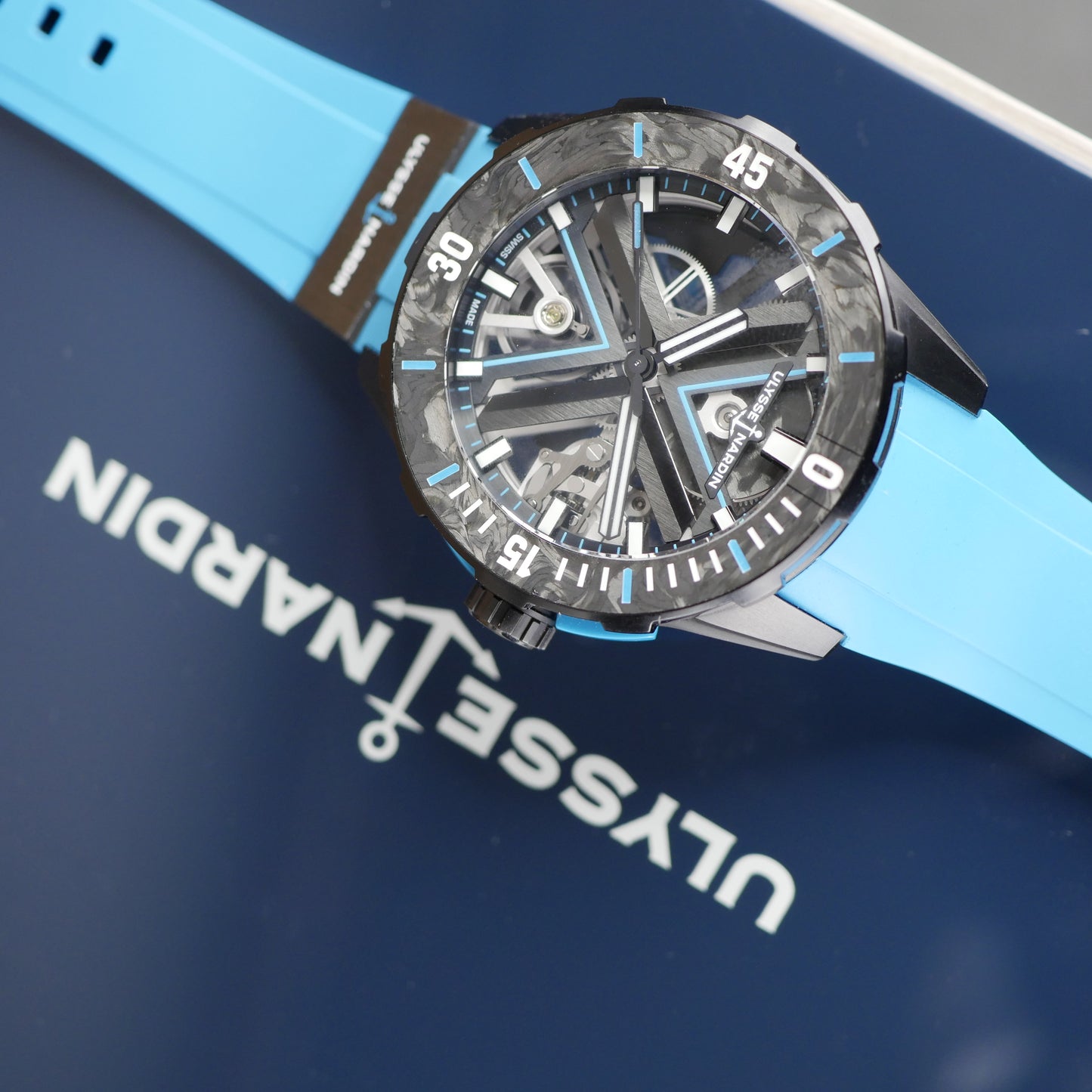 Ulysse Nardin Diver X Skeleton Azure 3723-170-2B/3A – Titanium | 44mm | 2023 | Brand New | Full Set