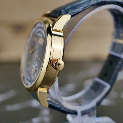 A. Lange & Söhne Lange 1 Time Zone 116.033  Rose Gold | Grey Dial | 2013 | Pristine Unpolished | Full Set + ZEITZONENKARTE