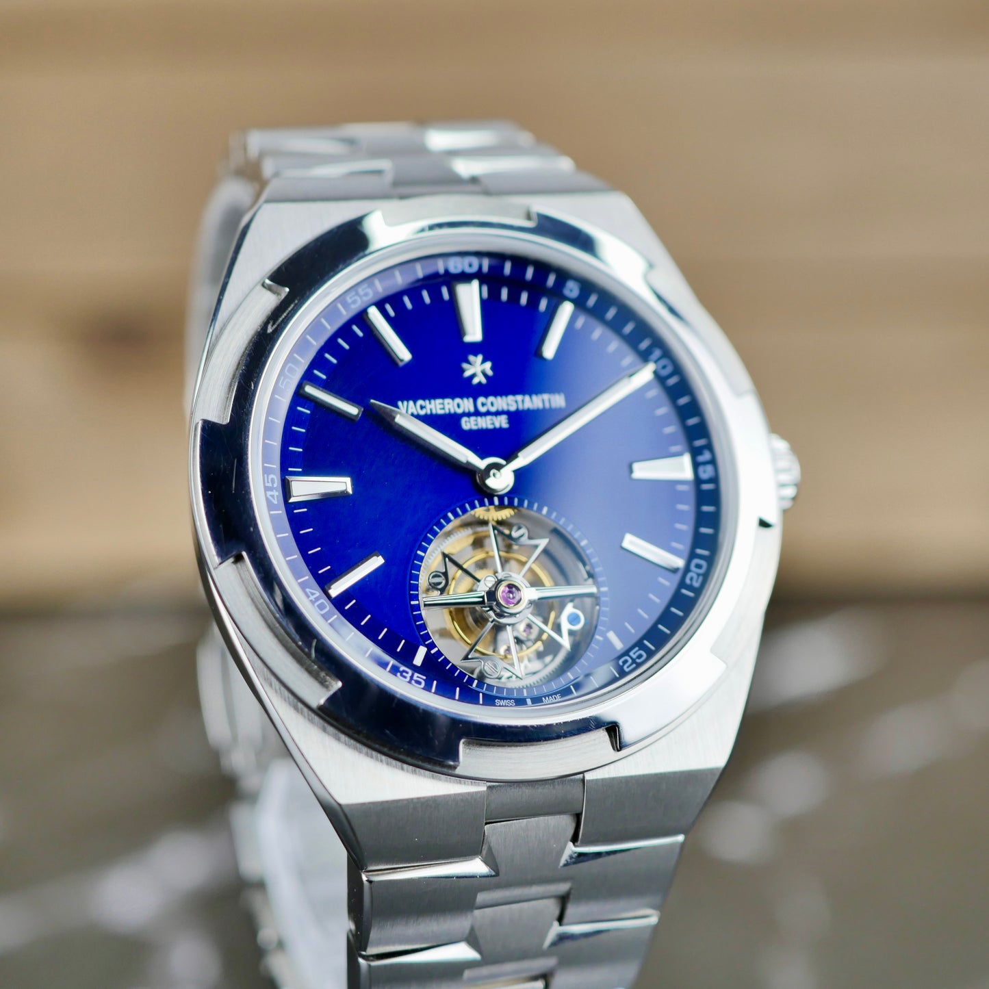 Vacheron Constantin Overseas Chronograph 6000V/110A-B544  Stainless Steel | Blue Dial | 2020 | Unpolished | Full Set | Serviced 2025