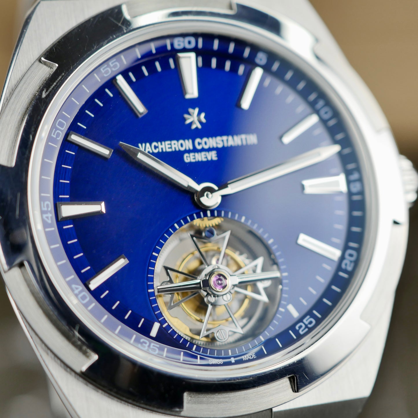 Vacheron Constantin Overseas Chronograph 6000V/110A-B544  Stainless Steel | Blue Dial | 2020 | Unpolished | Full Set | Serviced 2025