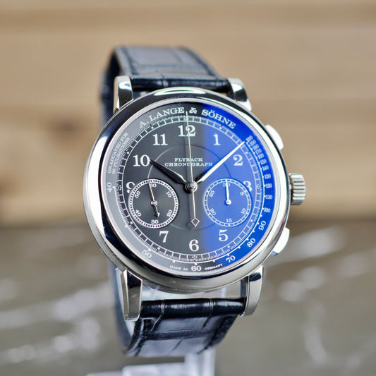 A. Lange & Söhne 1815 Chronograph 414.028  White Gold | Black Dial | 2018 | Mint Condition | Full Set