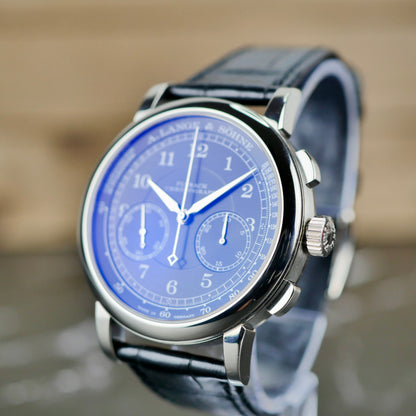 A. Lange & Söhne 1815 Chronograph 414.028  White Gold | Black Dial | 2018 | Mint Condition | Full Set