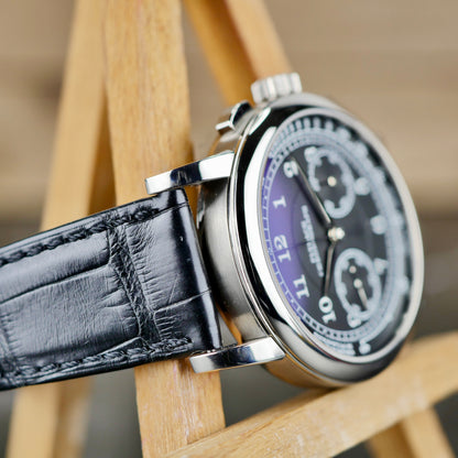 A. Lange & Söhne 1815 Chronograph 414.028  White Gold | Black Dial | 2018 | Mint Condition | Full Set