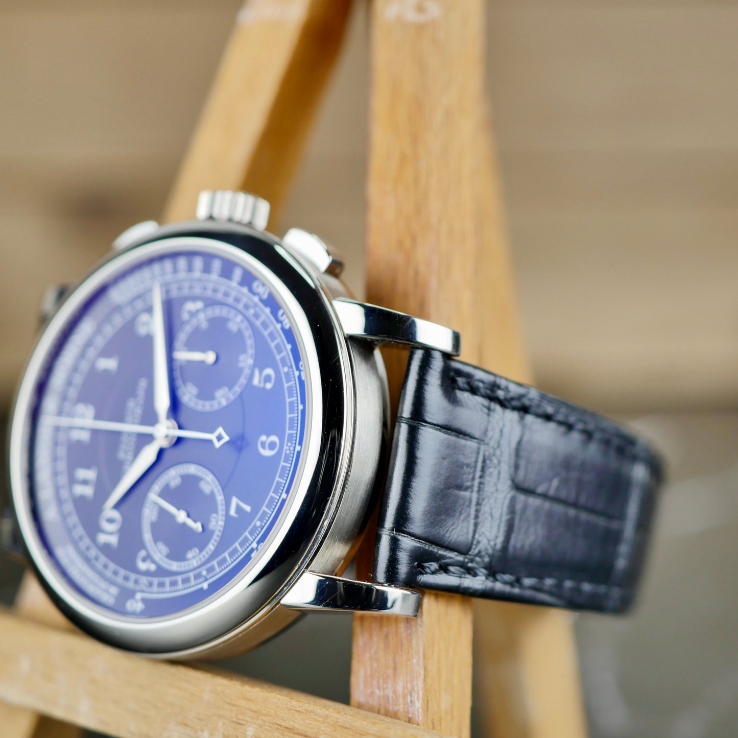 A. Lange & Söhne 1815 Chronograph 414.028  White Gold | Black Dial | 2018 | Mint Condition | Full Set