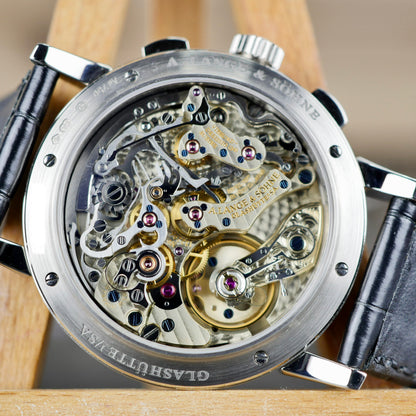A. Lange & Söhne 1815 Chronograph 414.028  White Gold | Black Dial | 2018 | Mint Condition | Full Set