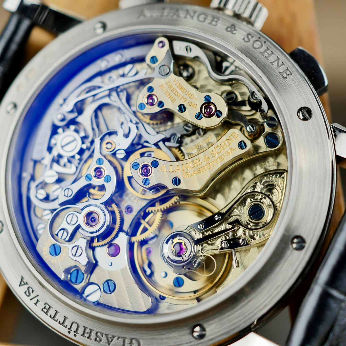 A. Lange & Söhne 1815 Chronograph 414.028  White Gold | Black Dial | 2018 | Mint Condition | Full Set