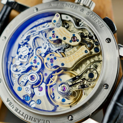 A. Lange & Söhne 1815 Chronograph 414.028  White Gold | Black Dial | 2018 | Mint Condition | Full Set
