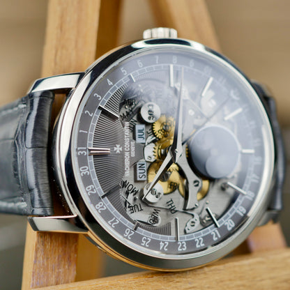 Vacheron Constantin Traditionnelle Complete Calendar Openface 4020T/000G-B655 – 18K White Gold | 2022 | Mint | Full Set (Copy)