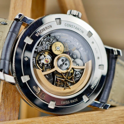Vacheron Constantin Traditionnelle Complete Calendar Openface 4020T/000G-B655 – 18K White Gold | 2022 | Mint | Full Set (Copy)