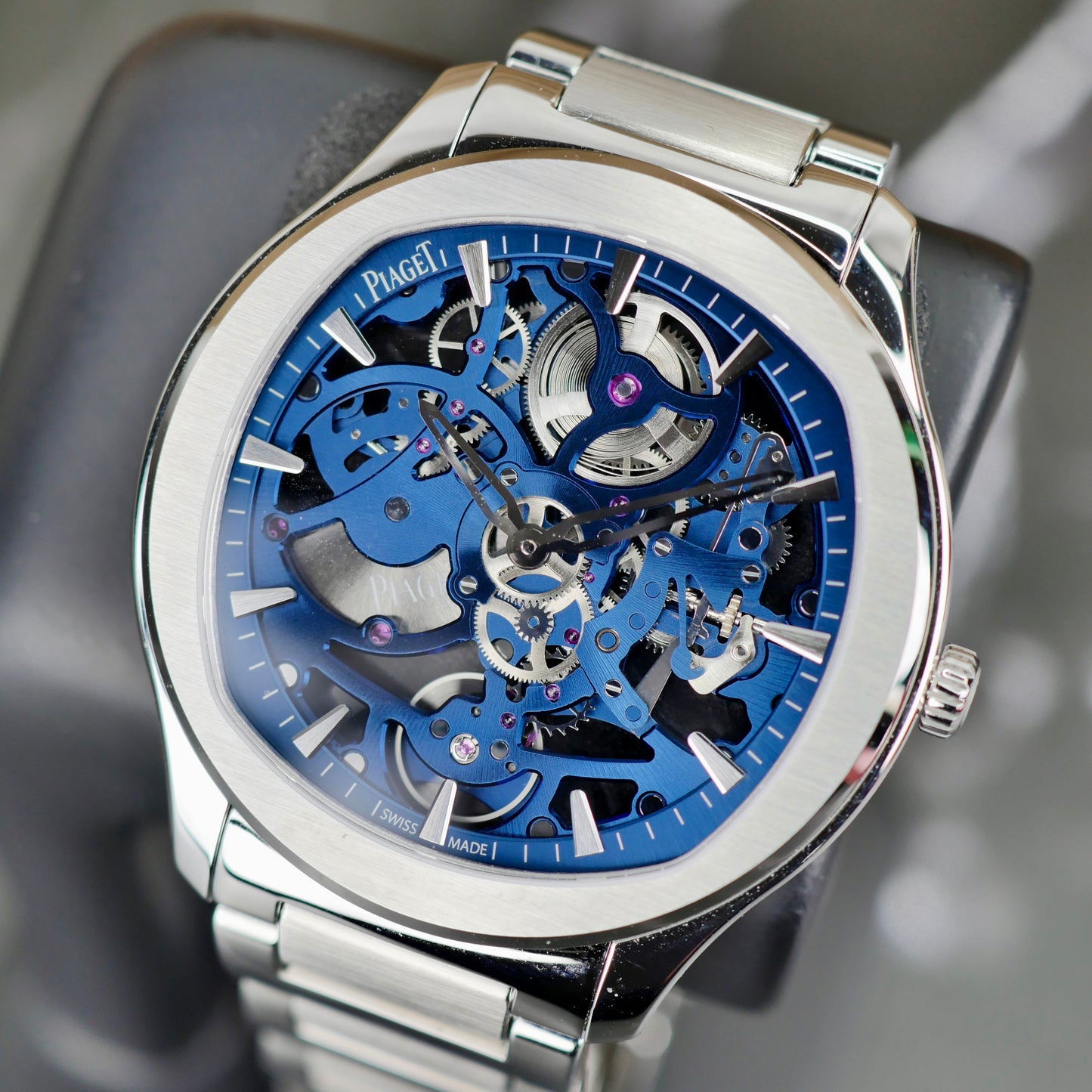 Piaget Polo Skeleton G0A45005  Stainless Steel | Blue Skeleton Dial | 02/2026 | Unworn | Full Set