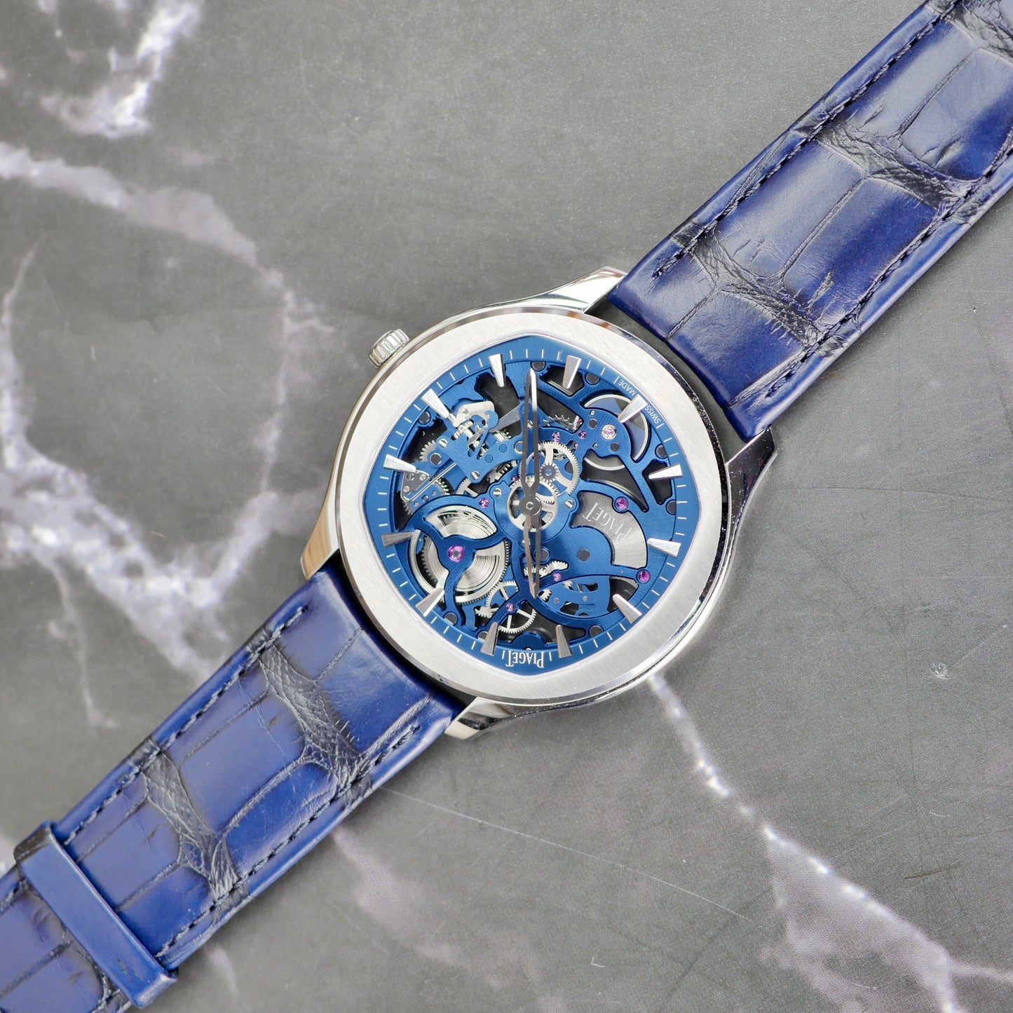 Piaget Polo Skeleton G0A45005  Stainless Steel | Blue Skeleton Dial | 02/2026 | Unworn | Full Set