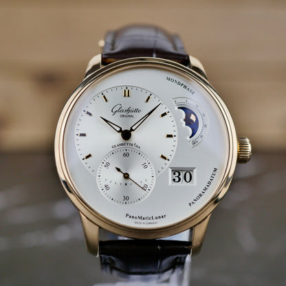 Glashütte Original PanoMaticLunar 1-90-02-45-35-62  Red Gold | 2023 | Full Set | Buckle Version | Additional Straps Included