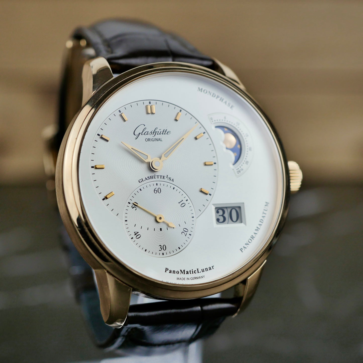 Glashütte Original PanoMaticLunar 1-90-02-45-35-62  Red Gold | 2023 | Full Set | Buckle Version | Additional Straps Included