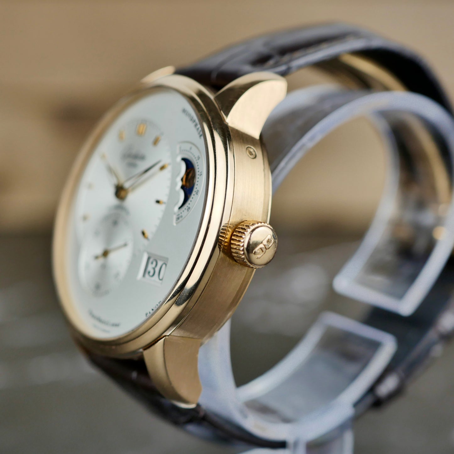 Glashütte Original PanoMaticLunar 1-90-02-45-35-62  Red Gold | 2023 | Full Set | Buckle Version | Additional Straps Included