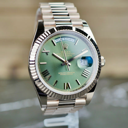 Rolex Day-Date 40mm 228235 Olive Green Roman Numerals | 2026 | Brand new | Full Set