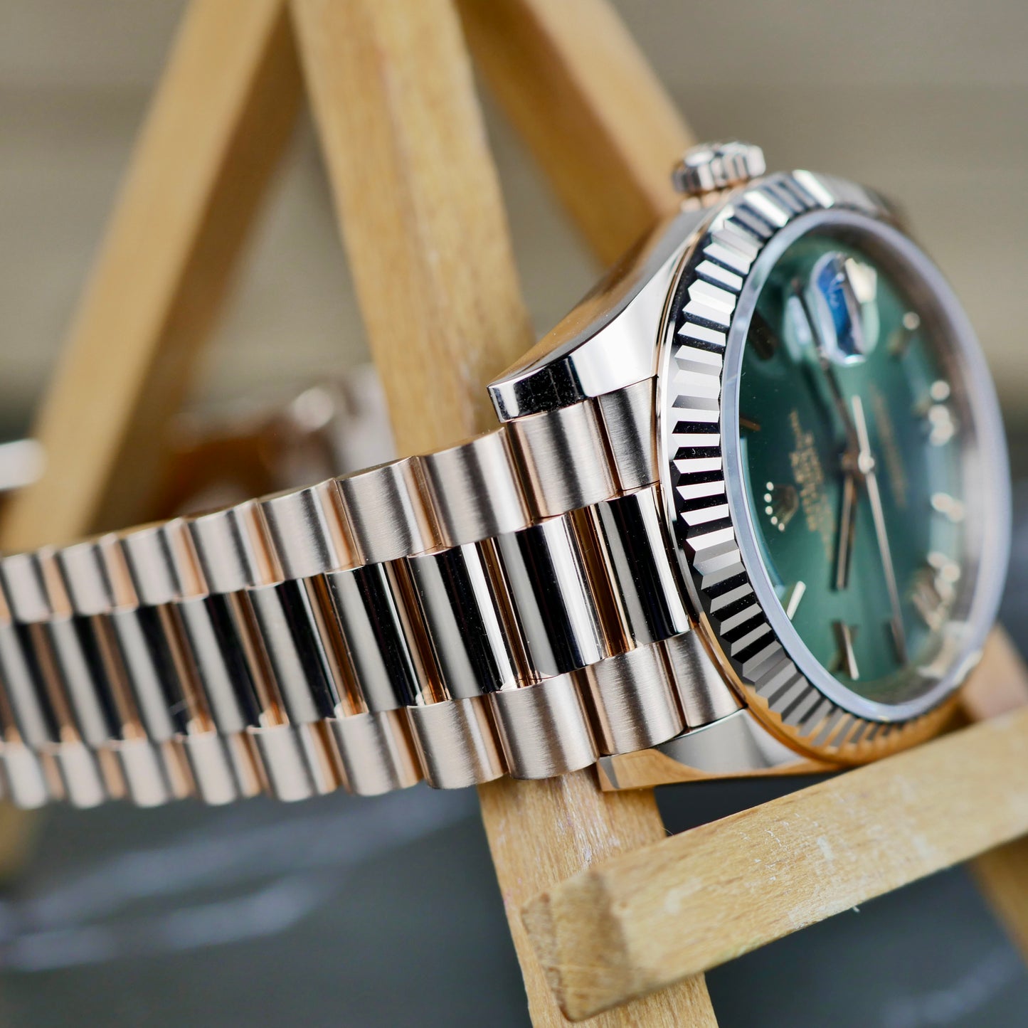 Rolex Day-Date 40mm 228235 Olive Green Roman Numerals | 2026 | Brand new | Full Set